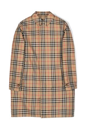 check cotton coat BURBERRY KIDS | 8096192A7028